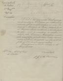 Ofício de A. João Pedro da Camara, Secretário Geral da 1ª Repartição do Governo Civil de Lisboa, ao Administrador do Concelho de Sintra, remetendo cópia de uma portaria, resolvendo a duvida proposta sobre o modo de considerar as resalvas concedidas pelas Câmaras Municipais aos mancebos recenseados.