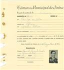 Registo de matricula de carroceiro em nome de Maria José da Silva, moradora na Chilreira, com o nº de inscrição 1840.
