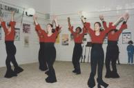 Atuação de um grupo de dança no 2.º aniversário do mercado de Casal de Cambra.