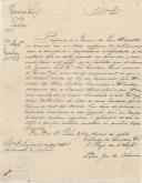 Circular do chefe da 4ª repartição do governo civil de Lisboa Pedro José de Oliveira ao presidente da Câmara Municipal de Colares, referente ao corte de árvores no concelho.