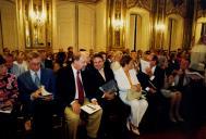 Público a assistir ao Concurso Internacional de Piano Vendôme, Recital de Finalistas, no Palácio Nacional de Queluz, sala da música, durante o Festival de Música de Sintra.