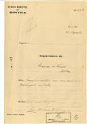 Construção de moradia em Queluz  em nome de Emídio da Fonseca, com o Processo nº OB 557/1921, com a licença de construção nº 1 de 07/01/1922.