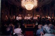 Concerto  com a Orquestra de Câmara Escocesa, durante o festival de música de Sintra, na sala de música do Palácio Nacional de Queluz.