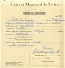 Registo de velocípede de marca Citifix, com o nº 6699, em nome de Vítor José Névoa, morador em Sintra.