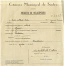 Registo de velocípede de marca Mavic, com o nº 7991, em nome de Carlos Alberto Calça, morador em Algueirão.