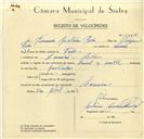 Registo de velocípede de marca Famel com motor, com o nº 10016, em nome de Fernando Gualdino Pedro, morador em Lameiras.
