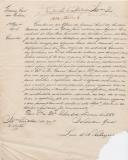 Circular  do Secretário Geral do Governo Civil de Lisboa, Luis d'Albuquerque ao Administrador do Concelho de Sintra, pedindo para serem feitas pesquisas e deligências para descobrir e capturar um dos chefes da quadrilha de salteadores e o seu criado.