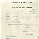 Registo de velocípede de marca Aprilia, com o nº 4309, em nome de Eduardo Luís Maria, morador em Maceira.