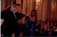 Concerto de Barbara Hendricks e Roland Pöntinen, durante o festival de música de Sintra na sala da música, no Palácio Nacional de Queluz.