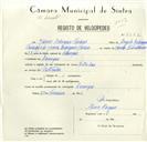 Registo de velocípede de marca Extra leva, com o nº 8640, em nome de Jaime Rodrigues Tavares, morador em Carenque.