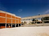 Construção do pavilhão gimnodesportivo da Escola Secundária Matias Aires no Cacém.