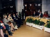 Reunião da FESU "mulheres, violência e segurança urbana", na sala da Nau, Palácio Valenças, com a presença da Presidente da Câmara Municipal de Sintra, Drª Edite Estrela e Drª Maria de Belém.