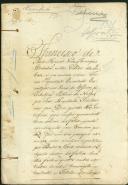 Treslado do emprazamento de uma vinha e casas anexos, sitas em Telheiras, feito pelo frei João Bello a Sirnoa dos Santos , viúva de Francisco Lopes Sirqueira. Escritura foi celebrada em 1 de setembro de 1731.