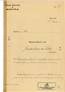 Construção de moradia em Belas em nome de Joaquim Canas dos Santos, com o Processo nº OB 90/1921, com a licença de construção nº 47 de 20/04/1921.