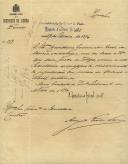 Circular do Secretário Geral Interino do Governo Civil de Lisboa, C.J. de Lacerda e Melo, ao Administrador do Concelho de Sintra, comunicando que no hospital de Rilha foles serão unicamente admitidos  os alienados suscetiveis de cura e os incuráveis.