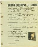 Registo de matricula de velocipedista em nome de António Augusto, morador na Aldeia Galega, com o nº de inscrição 1774.