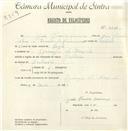 Registo de velocípede de marca Pasteleira, com o nº 4635, em nome de João Ferreira Lourenço, morador em Granja do Marquês.