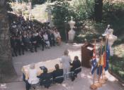 Edite Estrela, Presidente da Câmara Municipal de Sintra, na receção aos membros da comitiva cubana aquando da assinatura do acordo de geminação entre Sintra e Havana.