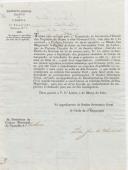 Circular dirigida ao presidente da Câmara Municipal de Colares, proveniente de Pedro José de Oliveira,  secretário geral, referente às medidas regulamentares sobre a liquidação dos prejuízos pessoais causados no tempo da usurpação.