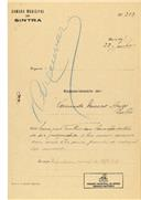 Construção de dois barracões no Linhó  em nome de Fernando Murró, com o Processo nº OB 252/1921, com a licença de construção nº 181 de 20/09/1921.