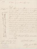 Ofício , de Pedro José de Oliveira , Secretário Geral da 1ª Repartição da Administração Geral de Lisboa,  ao Administrador do Concelho de Sintra, referente a José Maria que não serve para os corpos do exercito bem como José da Rosa Correia e António Feliciano que não desertores e que serão apresentados por uma escolta, e que sejam levados ao juíz a fim de lhes dar o destino que entender.