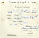 Registo de velocípede de marca Raio, com o nº 8910, em nome de Manuel Brás Silvestre, morador em Anços.
