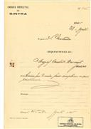 Ampliaçaõ de uma casa em Janas em nome de Miguel Cândido Máximo com o Processo OB nº 405/1925, com a licença de construção nº 255 de 28/08/1925.