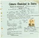 Registo de matricula de velocipedista em nome de Abílio Lopes de Carvalho, morador em Penha Longa, com o nº de inscrição 778.
