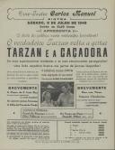 Programa do filme "Tarzan e a Caçadora".
