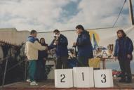 Rui Pereira, vereador da Câmara Municipal de Sintra, durante a entrega de troféus aos participantes da corrida "Fim da Europa".