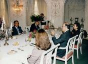 Receção ao Primeiro Ministro de Marrocos e sua comitiva no Palácio de Seteais, com a presença do Presidente da Câmara Municipal de Sintra, Dr. Fernando Reboredo Seara, durante a sua visita a Sintra.