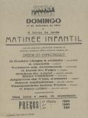 Programa do filme musical "Mocidade Radiante" com a participação dos atores Margaret Lindsay, Allan Jones e Susanna Foster.