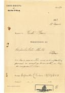 Construção de uma cabine de transformação de corrente na Estefânia em nome da Companhia Sintra Atlântico, com o Processo OB nº 675/1923.