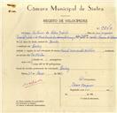 Registo de velocípede de marca Famel com motor Vitória, com o nº 9840, em nome de José António da Silva Galvão, morador em Queluz.