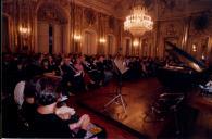 Concerto com Maria João Pires e Rufus Müller, durante o festival de música de Sintra, na sala da música do Palácio Nacional de Queluz.