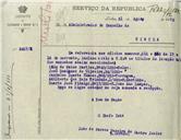 Ofício dirigido ao Administrador do Concelho de Sintra, proveniente do Chefe Interino do Distrito de Recrutamento e Reserva nº 1, João de Passos Pereira de Castro Júnior, remetendo os títulos de isenção dos mancebos mencionados.