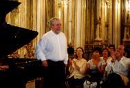 Concerto de piano de Nelson Freire, na sala da música do Palácio Nacional de Queluz, durante o Festival de Música de Sintra.