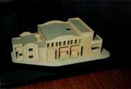 Maquete de um quartel.