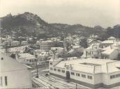 Mercado da Estefânia com vista parcial da Portela de Sintra e da serra aquando do nevão.