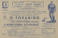 Programa do filme "O Foragido" com a participação de Richard Basehart, Scott Brady e Roy Rogers.