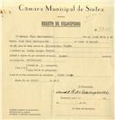 Registo de velocípede com o nº 7852, em nome de Manuel Rolo Barroqueiro, morador em Penha Longa.