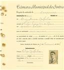 Registo de matricula de carroceiro em nome de Luís Soares Batista, morador em Fonte nova, Rio de Mouro, com o nº de inscrição 1860.