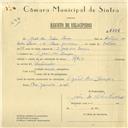 Registo de velocípede de marca Raio, com o nº 6156, em nome de João da Silva Louro, morador em S. João das Lampas.