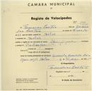 Registo de velocípede de marca Olympique, com o nº 1030, em nome de Francisco Santos, morador em Belas.