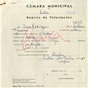 Registo de velocípede de marca Olga, com o nº 4318, em nome de Isaac Rodrigues, morador em Queluz.