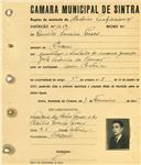 Registo de matricula de cocheiro profissional em nome de Renato Ferreira Passos, morador no Cacém, com o nº de inscrição 1014.