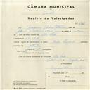 Registo de velocípede de marca Cycles Pombal, com o nº 4362, em nome de Joaquim Silvério Catarino, morador em Vila Verde.