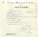 Registo de velocípede de marca Famel com motor Vitória com o nº 86, em nome de Francisco dos Santos, morador em Albarraque.