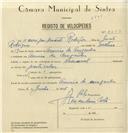 Registo de velocípede de marca Nacional, com o nº 8033, em nome de Henrique Duarte Rodrigues, morador em Arneiro da Arreganha.