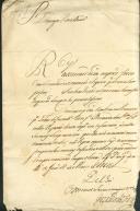 Carta dirigida a Domingos Pires Bandeira proveniente de José [...] [...] a confirmar a receção das certidões de missas bem como o inventário do defunto Bernardo dos Santos.